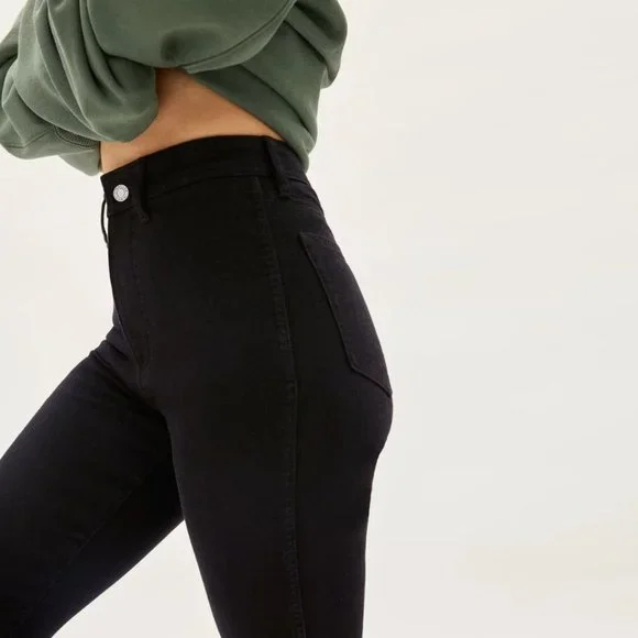 Everlane The Way-High Clean Front Skinny Jeans in Coal Black New - Picture 3 of 16